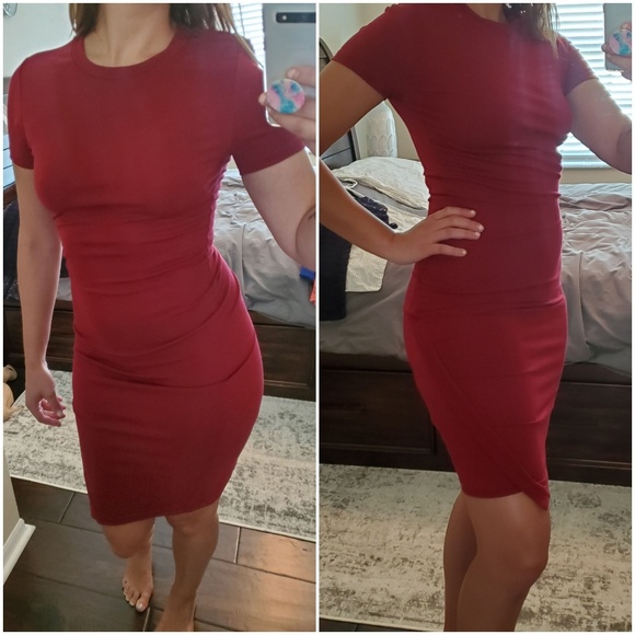 Maroon Alya Dress - Picture 1 of 3